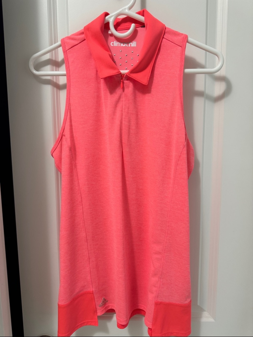 adidas Coral Pink Climacool Sleeveless Tennis Tank